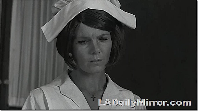 A nurse. She expresses concern.