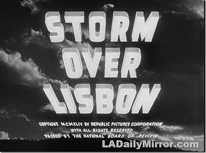 Main Title. Lettering Over Clouds