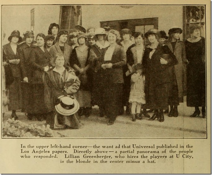 Lillian Greenberger with women who replied to a casting ad