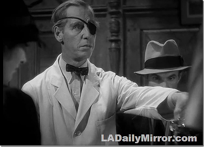 Mystery man with eye patch and bow tie