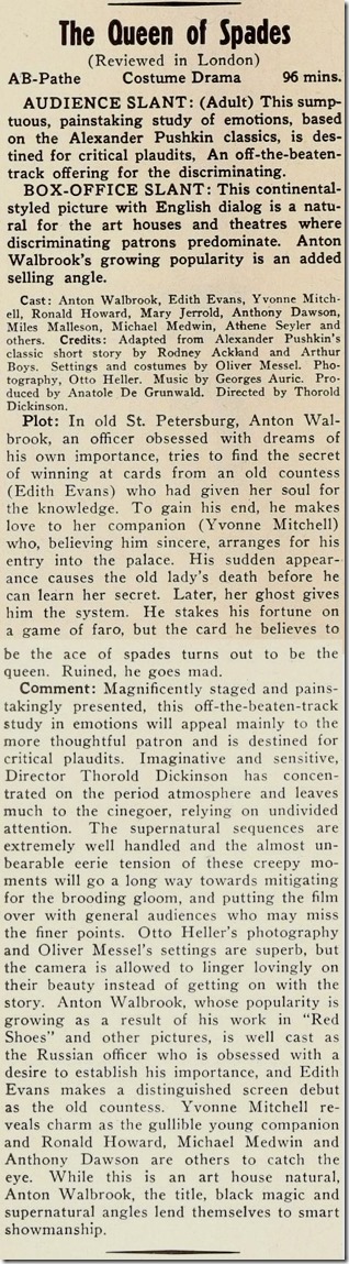 Queen of Spades review