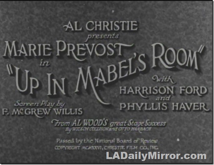 Main Title. Just lettering