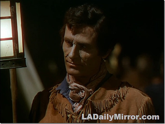 Man in frontiersman costume