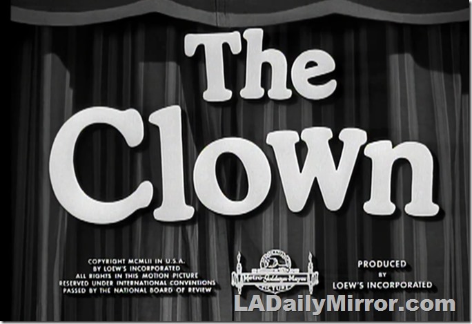 Main Title. Lettering over a stage curtain Main Title. Lettering over a stage curtain