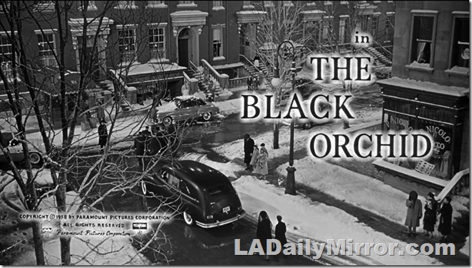 Main Title: Lettering over winter street scene