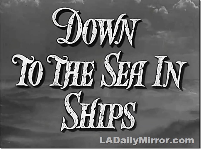 Main Title. Lettering with clouds in the background 