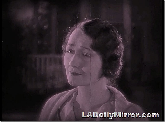 Mystery woman with plaintive expression. 