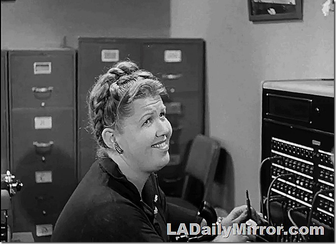Mysterious switchboard operator. Mysterious switchboard operator.