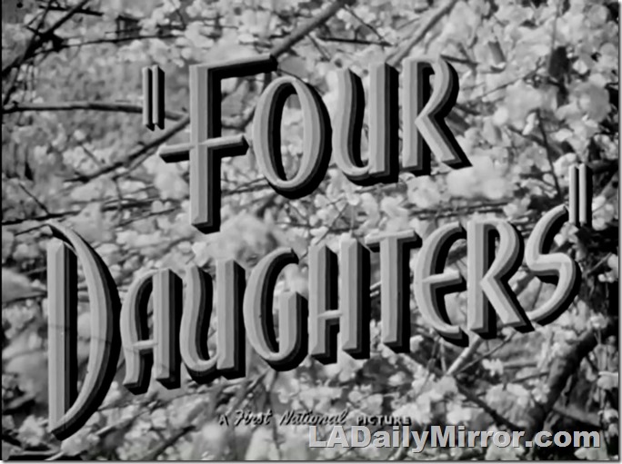 Main Title -- lettering over tree blossoms. 