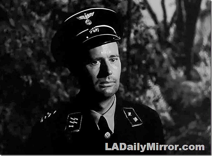 Man in Nazi SS uniform