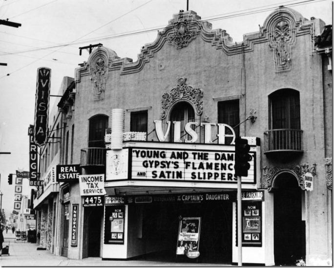 Vista Theatre, 1951