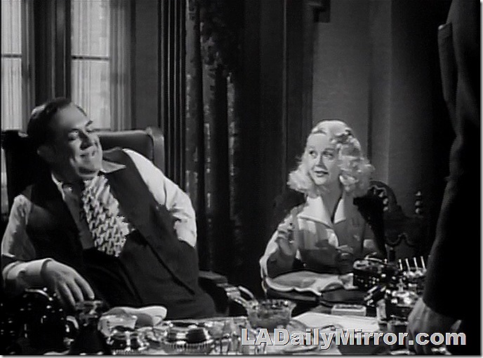 Mysterious blond doing mysterious blond things. 