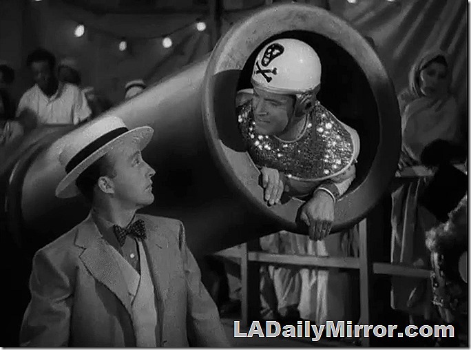 Man being shot out of cannon doing man shot out of cannon things. Man being shot out of cannon doing man shot out of cannon things.