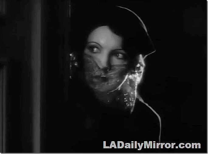 Mystery woman with a veil to be especially mysterious. 