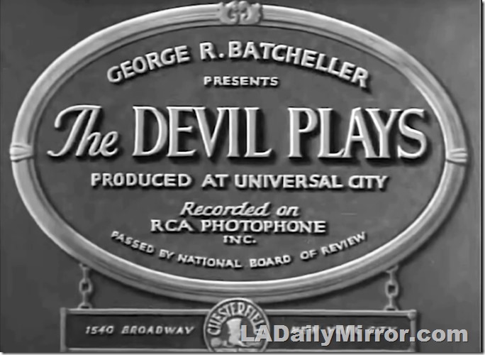 Main Title, Lettering in an emblem.