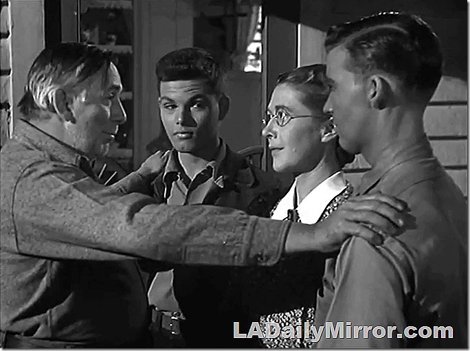 Mysterious folks, an older couple and two young men. 