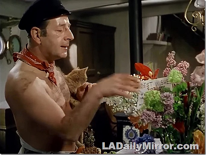 Mysterious gent and mystery cat