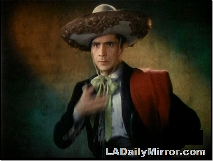 Mysterious fellow in sombrero doing mysterious things. 