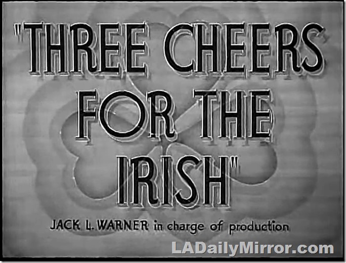 Main Title: Lettering over painting of a shamrock. Main Title: Lettering over painting of a shamrock.
