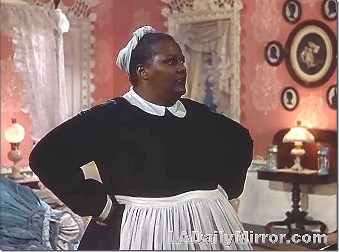 Actress in period costume