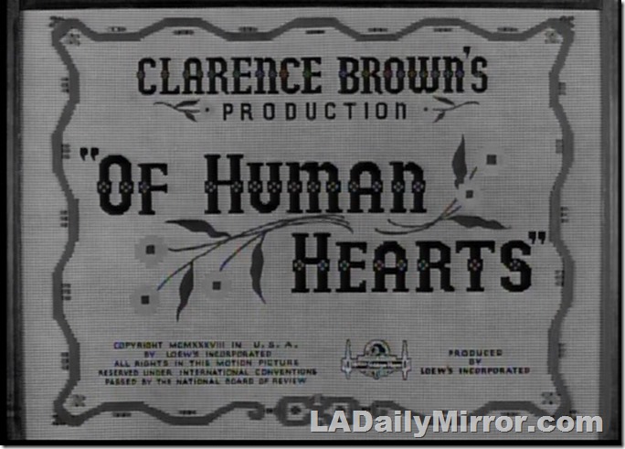 Main Title, lettering in the style of an antique sampler. 