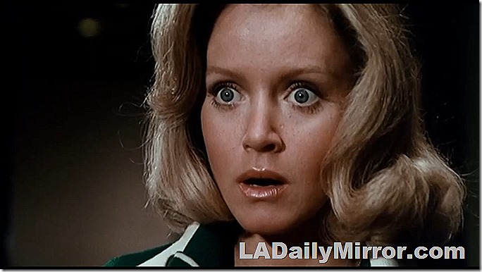 Blond woman. Astonished!