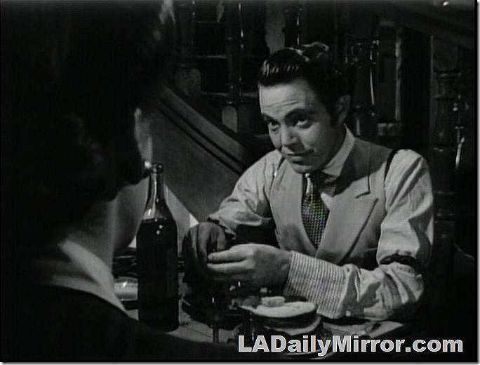 Mysterious fellow, rather disreputable, giving a curious look to Back of the Head Woman Mysterious fellow, rather disreputable, giving a curious look to Back of the Head Woman