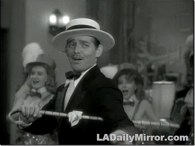 Mysterious song and dance man with cane and straw hat. 