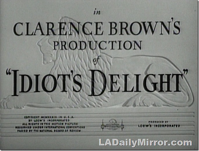 Main Title. Lettering over bas-relief of Leo the Lion