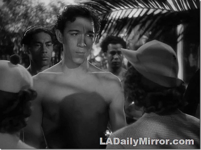 Mysterious guest in native costume. With Back of the Head Woman. 