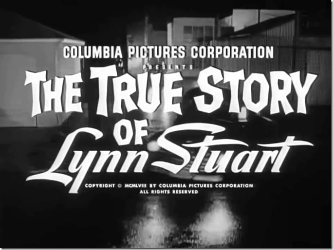 Main Title: Lettering over black and white shot of car chase.