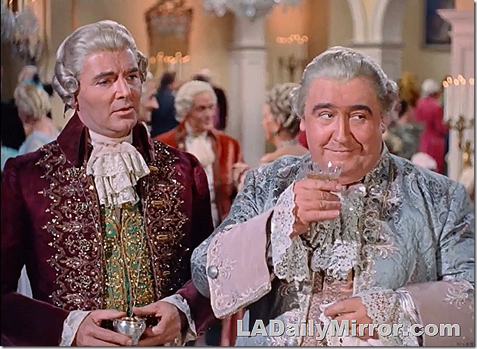 Two mysterious men in wigs and great finery. Two mysterious men in wigs and great finery.