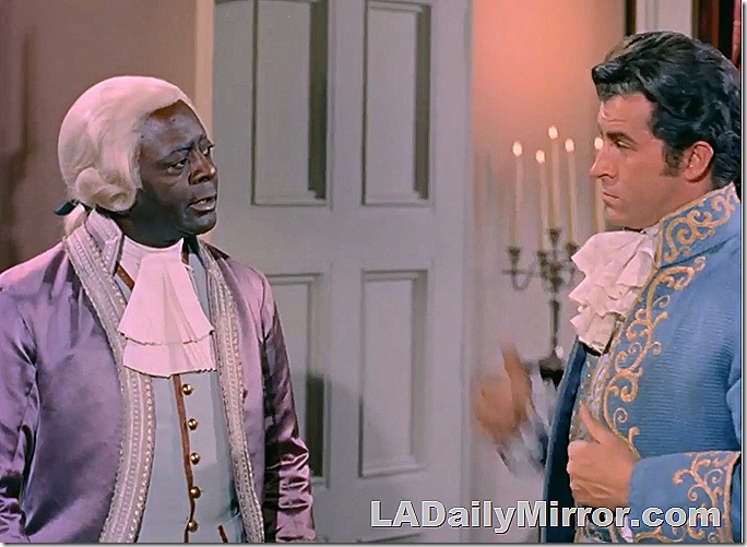 Man in wig and finery Man in wig and finery