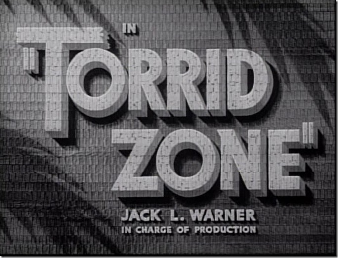 Main title: Lettering on woven fiber background and shadows of palm trees