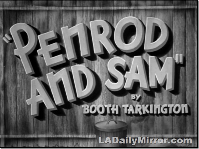 Main title: Lettering over painting of a fence.