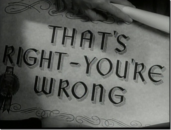 Main title: Lettering on a "diploma."