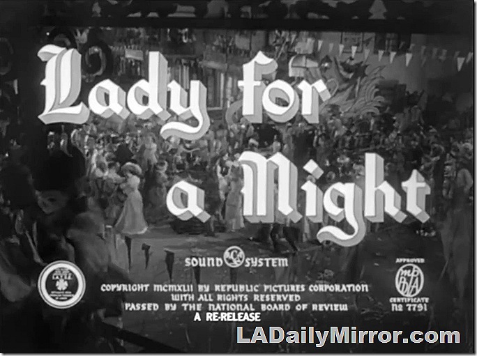 Main Title: Lettering over shot of people dancing. 