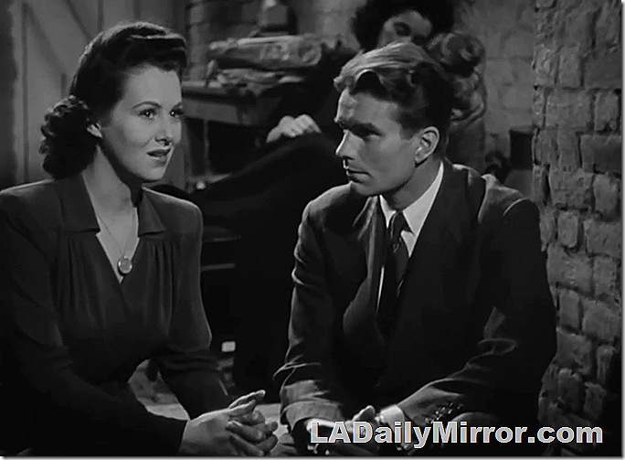 Woman and man talking 