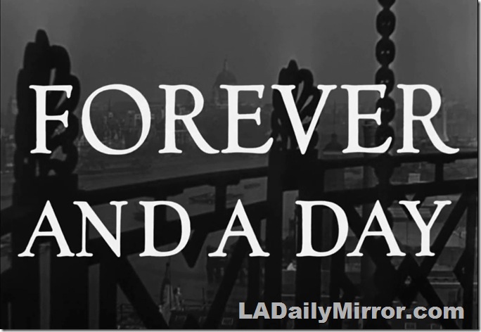 Main title: Lettering over London skyline. 