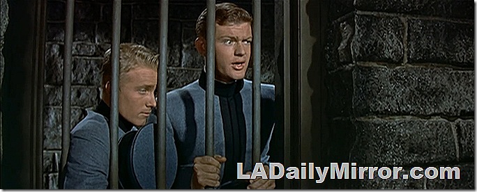 Men in uniform. Behind bars!