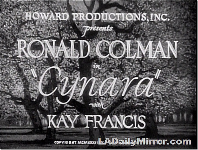 Main Title: Lettering against trees in the background. 