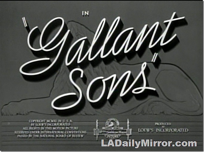 Main title: Script over bas-relief of MGM Lion