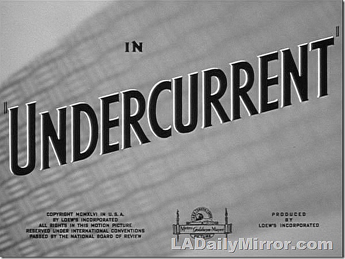 Main Title, lettering over shadows. Main Title, lettering over shadows.