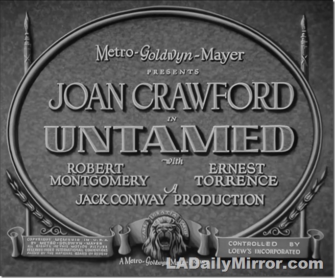 Main Title: Lettering over blank background. 