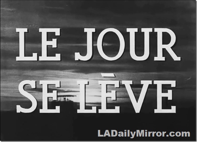 Main title: Lettering over an image of the dawn sky. 