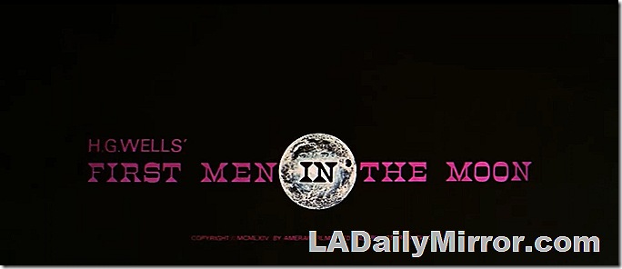 Main Title: Lettering over black background and image of the moon. 