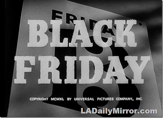 Main Title: Lettering over a calendar page showing Friday the 13th. 